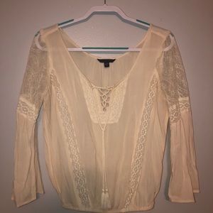 Cream/Off White Lace Blouse